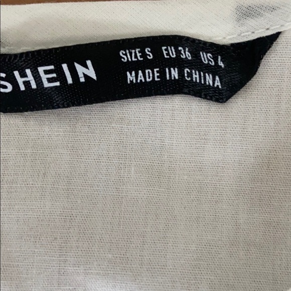 SHEIN Flower All Over  Embroidered Cotton Blouse - Picture 7 of 12